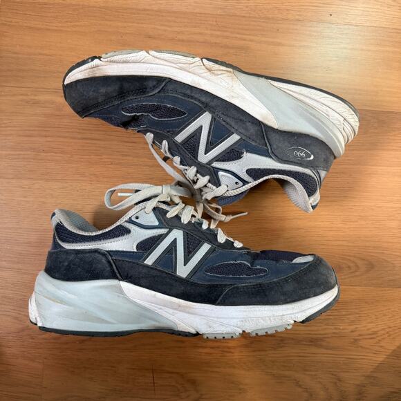 Women's New Balance 990 Navy Blue Gray Made in the USA Sneakers Shoes Sz 8.5 - Picture 2 of 7